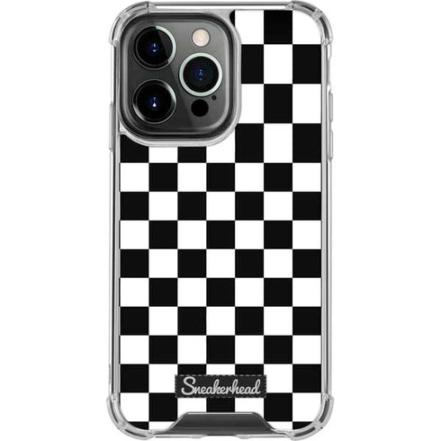 Sneakerhead Checkered iPhone 16 Pro Clear Case